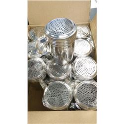 10OZ STAINLESS STEEL DREDGERS - LOT OF 12