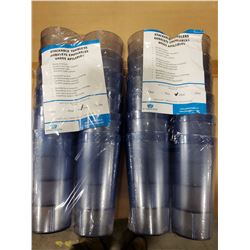 20OZ BLUE PLASTIC TUMBLERS - LOT OF 24