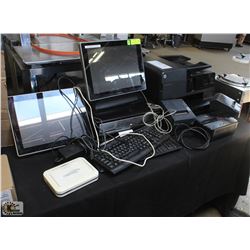 POSIFLEX POS SYSTEM INCLUDING: 2 TOUCH-MONITORS