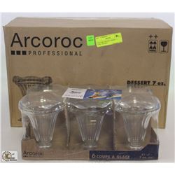 7OZ/210ML DESSERT DISHES - 1 CASE, ARCOROC