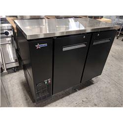 49" SOLID TWO DOOR BACK BAR COOLER