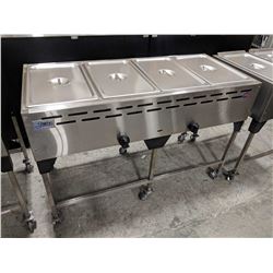 54" X 24" NATURAL GAS 4 COMPARTMENT STEAM TABLE