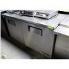 Image 1 : TRUE DOUBLE DOOR UNDER COUNTER FRIDGE STAINLESS