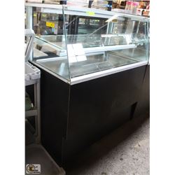 4FT REFRIGERATED GLASS TOP DISPLAY COOLER, SLIDING