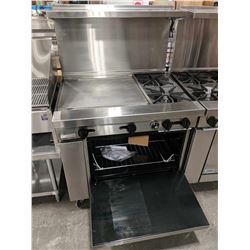 36" NATURAL GAS 24" GRIDDLE/TWO BURNER RANGE