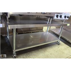 EQUIPMENT STAND 61" X 31" X 27.5" ON CASTERS