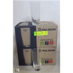 9OZ/265ML WILLI BECHER GLASSES - 2 CASES, ARCOROC