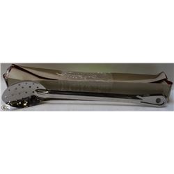 NEW 15" STAINLESS PERFORATED SPOONS - LOT OF 12