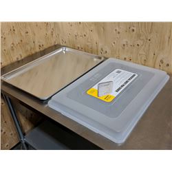 18" X 26" FULL SIZE ALUMINUM BUN PAN WITH COVER