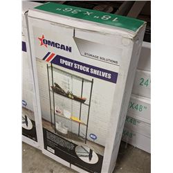 18" X 36" X 72" FOUR TIER EPOXY SHELVING KIT