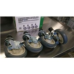 5" CASTERS FOR WORK TABLES - LOT OF 4