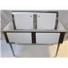 Image 1 : STAINLESS STEEL SINK 2 TUB 24" X 24" X 13"