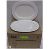 Image 1 : 13" INFINITY OVAL PLATTERS - LOT OF 12 (1 CASE),