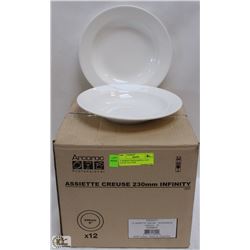 9" INFINITY PASTA BOWLS, 13OZ - LOT OF 12 (1 CASE