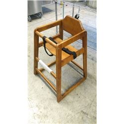 WALNUT HIGH CHAIR, JOHNSON-ROSE 4506