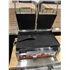 Image 1 : 18" X 10" DOUBLE PANINI RIBBED GRILL