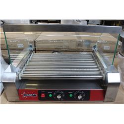 OMCAN 9 ROLLER HOTDOG ROLLER & SNEEZE GUARD