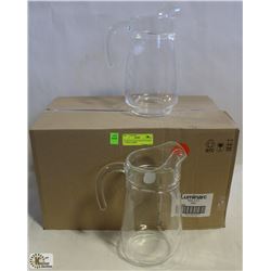 77.5OZ/2.3L TIVOLI GLASS PITCHERS - 1 CASE, LUMINA