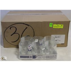8.5OZ/250ML CLEAR GLASS MUGS -1 CASE, LUMINARC 397