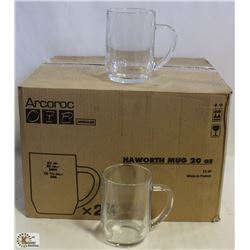 20OZ/570ML HAWORTH GLASS MUGS - 1 CASE, ARCOROC