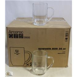 20OZ/570ML HAWORTH GLASS MUGS - 1 CASE, ARCOROC