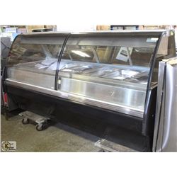 8FT ALTO-SHAAM HEATED CURVED-GLASS FOOD DISPLAY