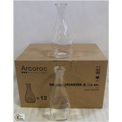 8.25OZ/250ML SQUARE DECANTERS - 1 CASE, ARCOROC