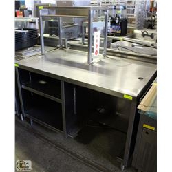 WASSERSTROM S/S CABINET W/ SNEEZEGUARD