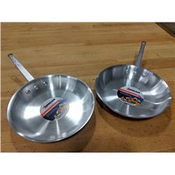 10" ALUMINUM FRY PANS - LOT OF 2
