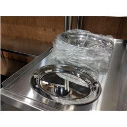 12" STAINLESS STEEL OVAL PLATTERS - LOT OF 25