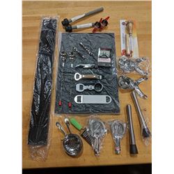 MISC BAR EQUIPMENT - LOT OF 25 PIECES
