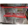 Image 1 : 6QT CLEAR STORAGE CONTAINERS & LIDS - LOT OF 4