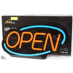 NEW NEON OPEN SIGN-COMMERCIAL RESTAURANT