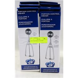 SET OF SIX PORTION SCOOPS