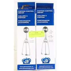 SET OF SIX PORTION SCOOPS