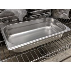 1/3 SIZE, 2.5" DEEP STAINLESS INSERTS - LOT OF 3