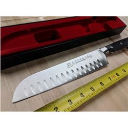 8" SANTOKU KNIFE W/FORGED G-EDGE BLADE