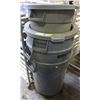 Image 1 : LOT OF THREE 32-GALLON BRUTE WASTEBINS W/ 2
