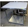 Image 1 : NEW 30" X 36" JOHNSON ROSE STAINLESS STEEL TABLE