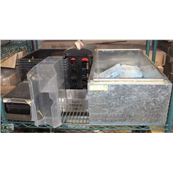 SHELF CONTENTS: INSULATED METAL ICE-BIN, NEW