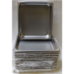 ONE CASE OF JOHNSON ROSE 2/3" STEAM PANS