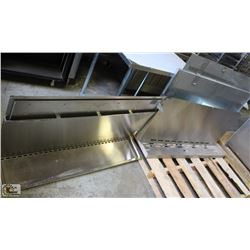 2 VARIOUS S/S RANGE BACKSPLASHES W/ OVERSHELF