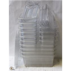 LOT OF ASSORTED COMMERCIAL PLASTIC INSERTS W/