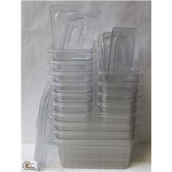 LOT OF ASSORTED COMMERCIAL PLASTIC INSERTS W/