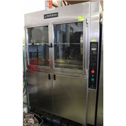 INFERNO 2 DOOR COMMERCIAL 6 SPIT ROTISSERIE OVEN