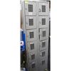 Image 1 : GROUP OF TWO 6 COMPARTMENT PERSONAL LOCKERS