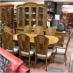 BURLED WALNUT FROM BONDARS DINING ROOM SET INCL