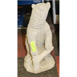 CONCRETE GRIZZLY BEAR WITH CUB 20" HIGH
