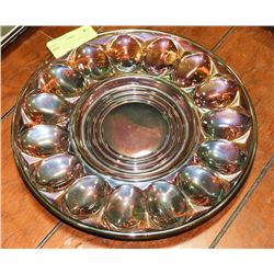 VINTAGE MULTI COLOR DEVILED EGGS TRAY