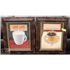 Image 1 : PAIR OF FRAMED "COFFEE" PRINTS, 17 X 20